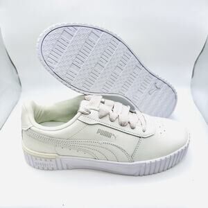 PUMA Carina 2.0 White Silver Women’s Athletic Sneaker Size 8.5 US (395126-01)